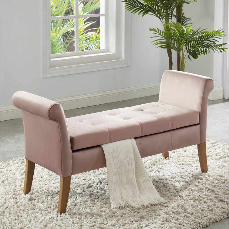 House of Hampton® Cargo Upholstered Flip Top Storage Bench & Reviews